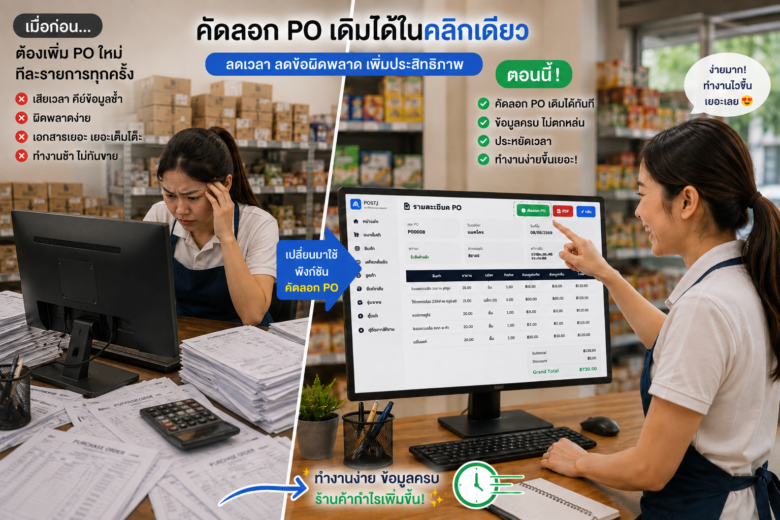 คัดลอก PO เดิม